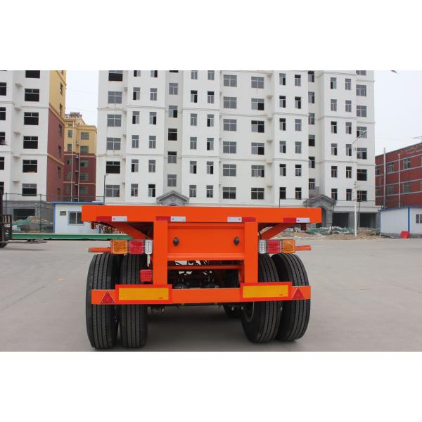 Общая механическая подвеска 2 оси Платформенный трейлер Плоская кровать Полуприцеп WEORES6641A