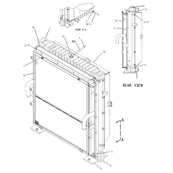 151-6458 le généraliste de réfrigérant à huile hydraulique utilisé pour l'excavatrice de  330B de  partie