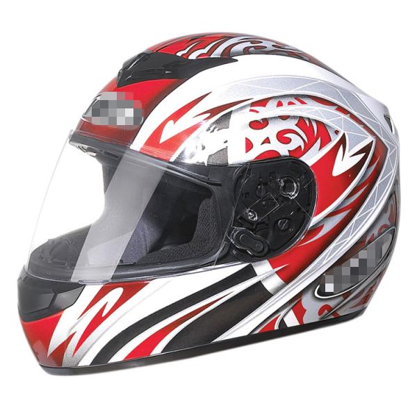 Full Face DOT Approved ABS Motorcycle Helmet with Custom Design and Head Protection