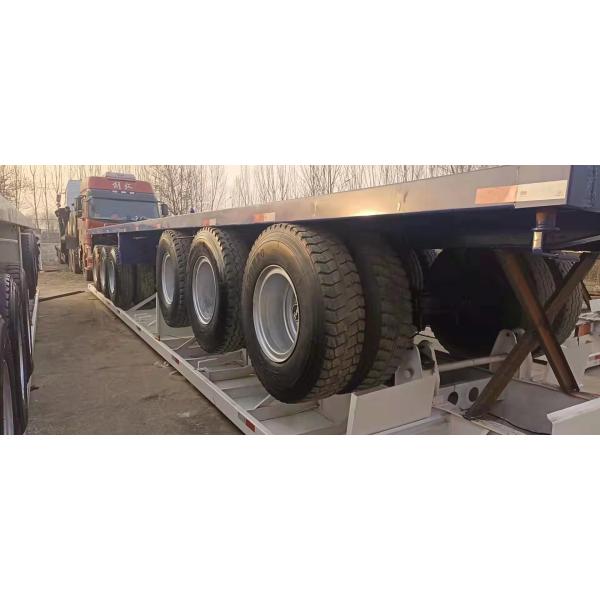 3 трейлер трейлера тележки цапф используемый 45tons планшетный для несущей контейнера 13M