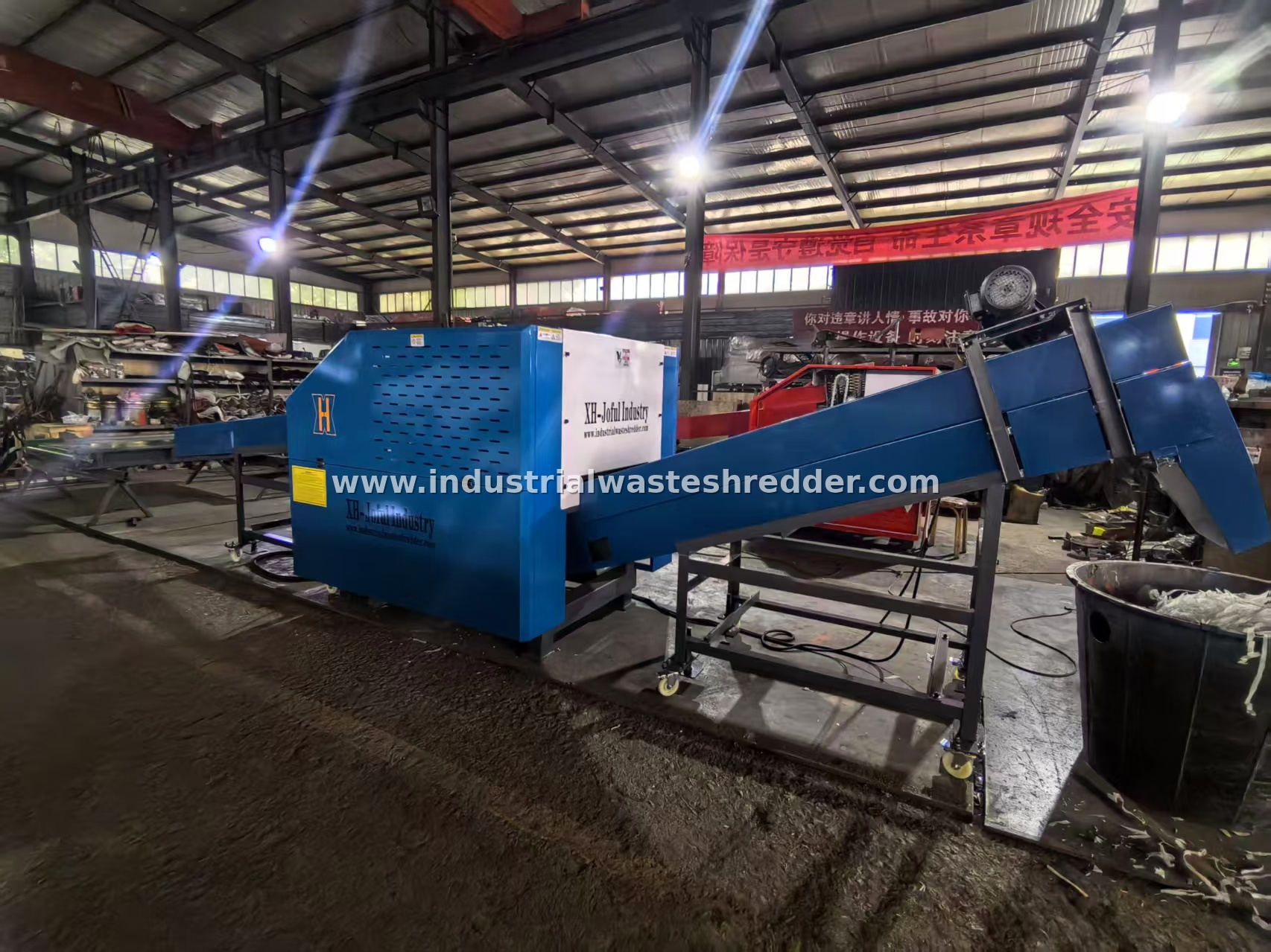 PP PE Plastic Stretch Film Waste Recycling Shredder Crusher Energy Saving Large Capacity