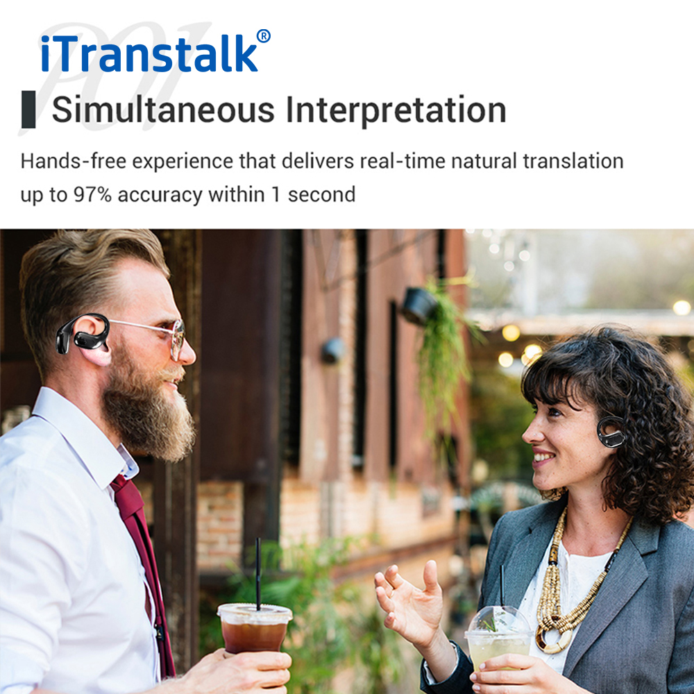 Wireless Earbuds Translator 138 Languages Language Translation Headsets Two Way Translator Device