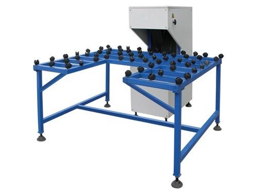 Abrasive Belt Edge Grinding Machine , Double Glazing Production Big Capacity