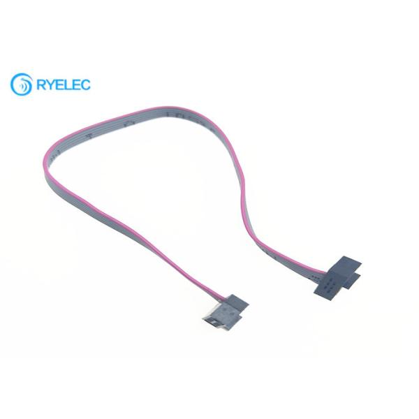 Double Row 1.27 mm Pitch Ribbon Cable , IDC 0.635mm Ribbon Connector Cable