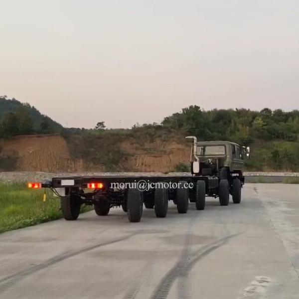 Military 12 Wheels Full Drive Six Axle Off Road Truck Chassis 12x12 Transporter Erector Launcher