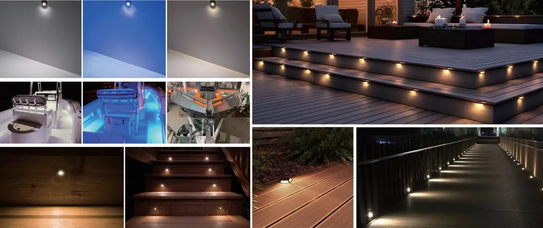 Pathway Walkway LED Inground Light DC12V 2W 3W Underground IP68 Waterproof Outdoor Deck RGB