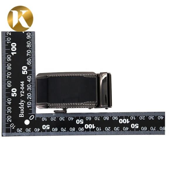 Black Custom Metal Belt Buckle , Zinc Alloy Auto Lock Belt Buckle