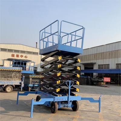 100-550Kg Capacity Warehouse Storage Cargo Hydraulic Electric Scissor Lift Platform