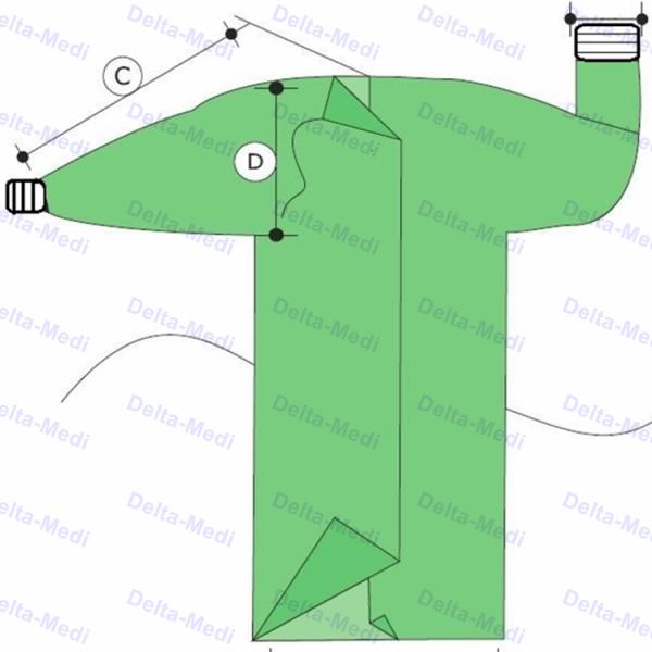 Anti Virus Visitor Disposable Surgical Gown Waterproof Hospital Suit Knit Cuff