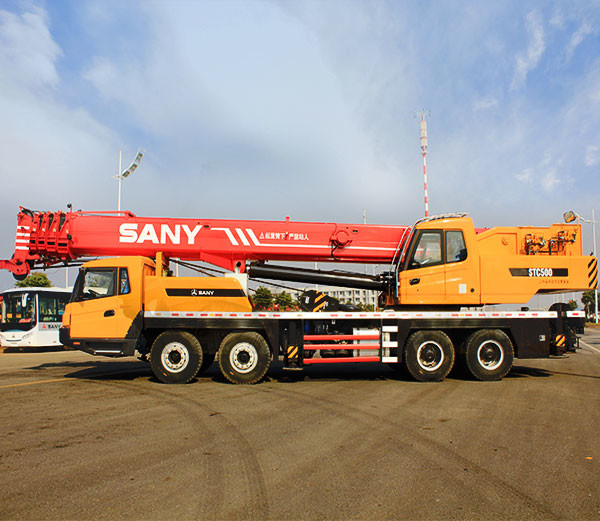 China Sany truck crane STC500 50ton mobile truck crane price