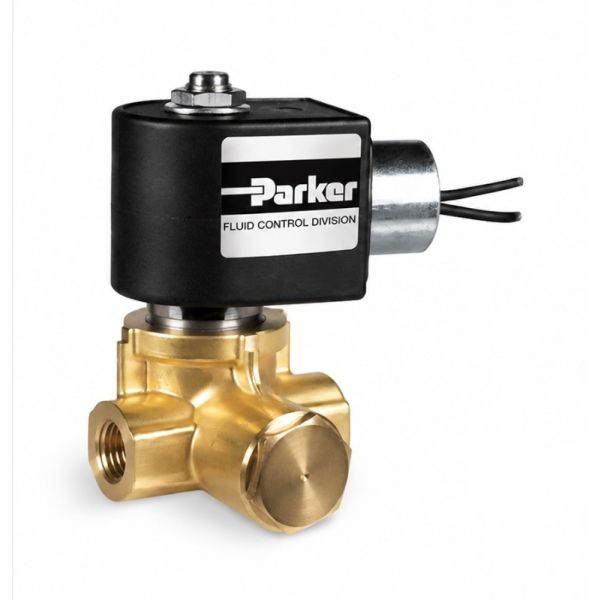Parker 2-Way Normally Open Solenoid Valve 1/4 Pipe Thread – Part No. 73222BN2MN00N0C111C1