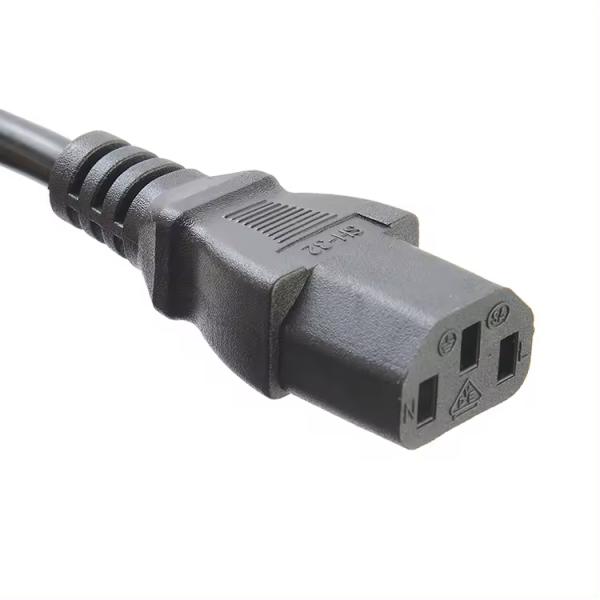 VDE Certified EU Plug Standard Cee7/7 Euro Power Cord 1.5mm With C13 Suitable for Durable Computer