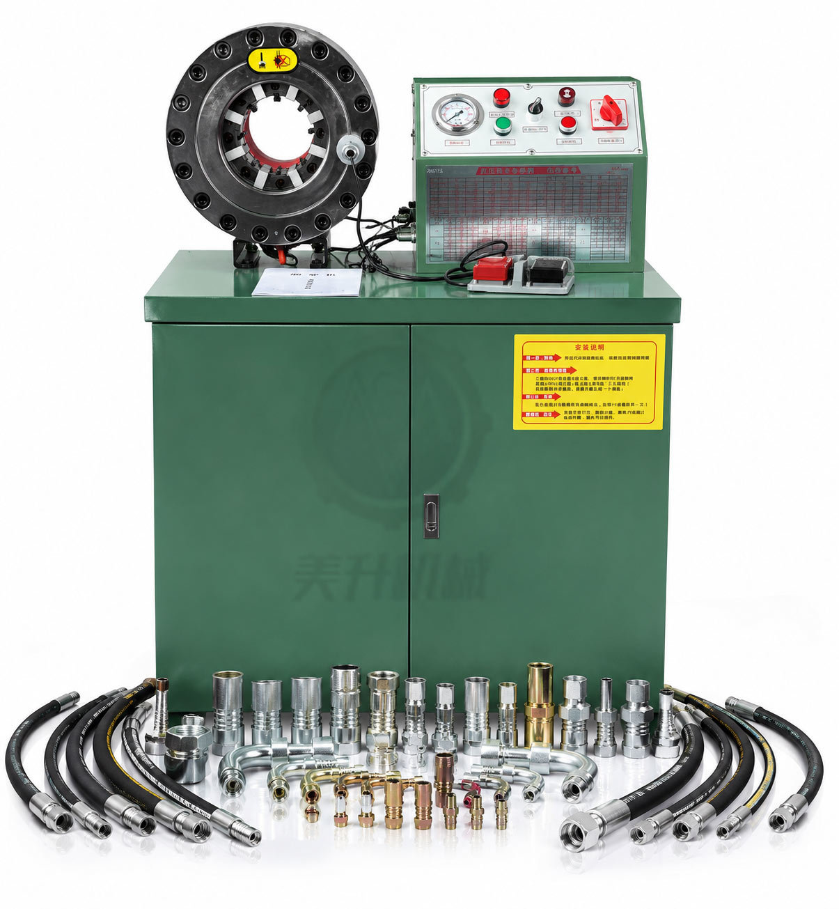 MS-51L CE Certified Brake Hose Crimping Machine with 500T Force for 1/4