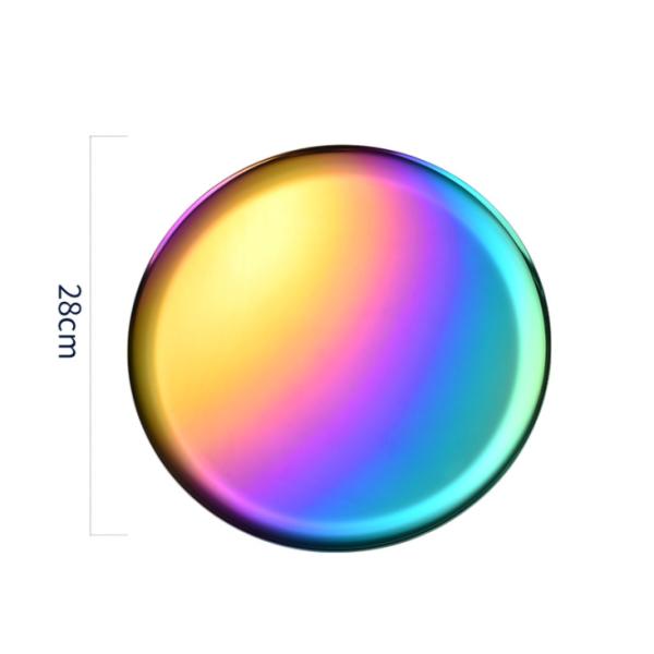 Rustproof Gold 10x10cm Metal Jewelry Tray Mirror Polishing