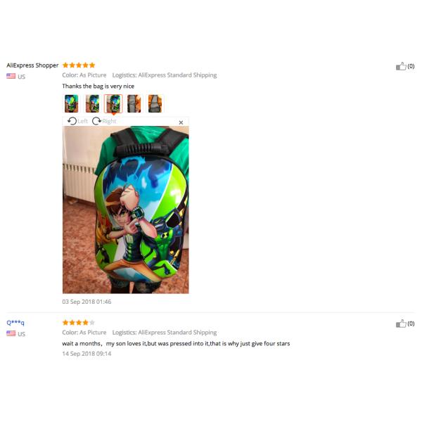 Fast Shipping New Arrival 3D Children School Bags 3D Kids Backpacks 3-7 Years Child Backpacks