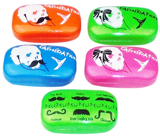 2024 hard metal reading glasses case for foldable reading glasses