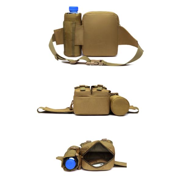 800D Оксфордская ткань водонепроницаемая талия ремень бутылка с водой сумки и держатель включены