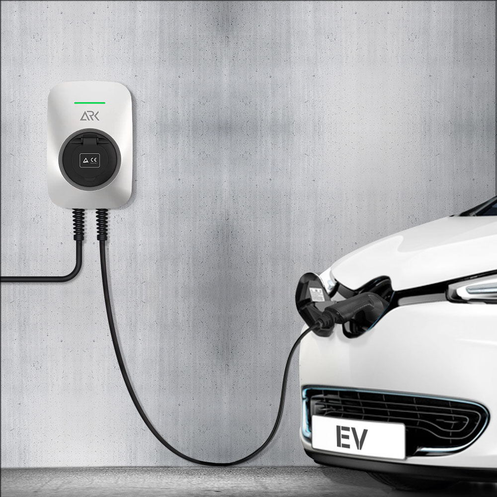 32A Mode 3 app control Electric Car Wallbox 7kw с кабелем типа 2