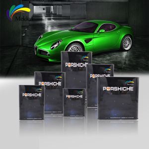 Pintura perlada para coche verde cristal con alto rendimiento y brillo, resistente al agua y a los arañazos