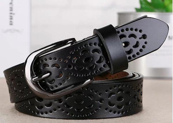 White Width 35mm Women's Fashion Leather Belts Custom Logo