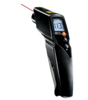 Testo 830-T1 Термометры для бесконтактного измерения температуры поверхности Вес 200 г Продолжительность аккумулятора 15 ч.
