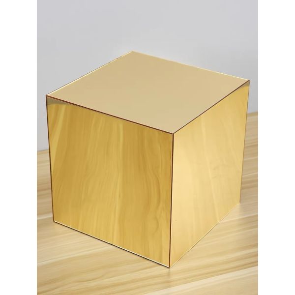 Laser Engraved Gold PMMA Acrylic Mirror Sheet Decorative Pattern for Hotel Restaurant Interior