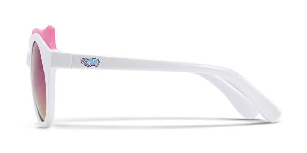Kids Girl PEI Sunglasses TAC Polarized Len Ultra Lightweight Black White Pink Plastic Frames