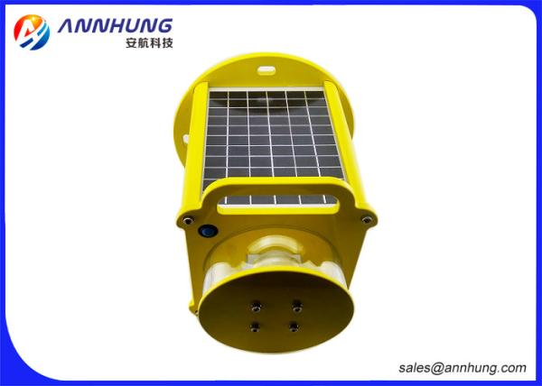 Red Solar Obstruction Light With Die Casting Aluminum ICAO FAA Standard