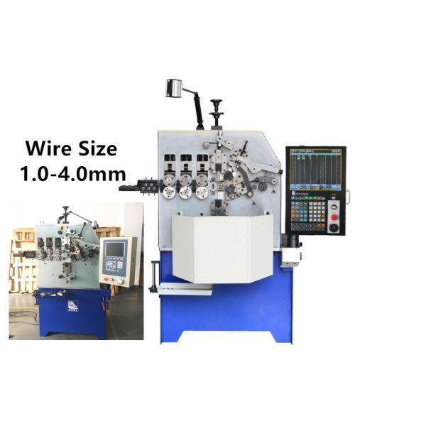 Three Axes CNC Spring Coiling Machine with 1.0-4.0mm Diameter and Taiwan CNC System