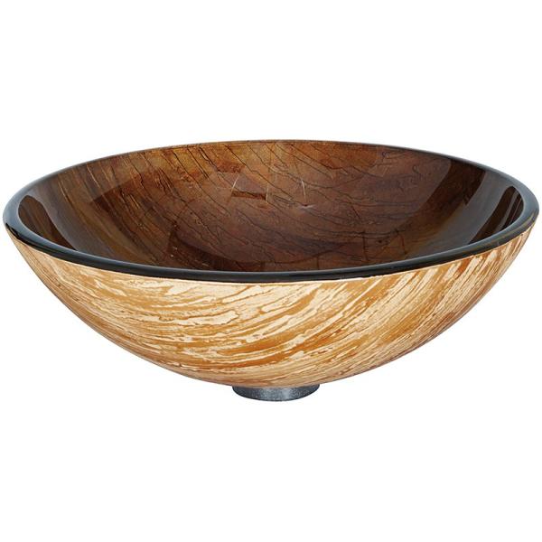 Раковина закаленная Countertop стеклянная горячая плавит цвет Брауна Countertop