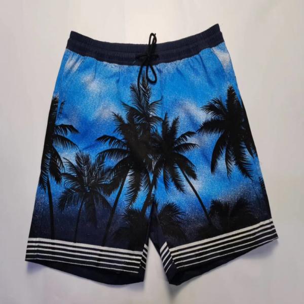 100% Cotton Mens Printed Cotton Shorts Floral Cotton Shorts