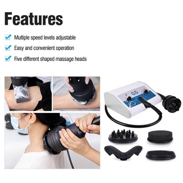 Portable 5 Heads Massager Fat Burning Vibrating G5 Body Slimming G5 Vibration Massage Machine