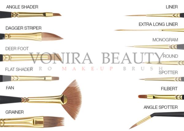 13Pcs Mini Body Art Brushes Watercolour Paint Brushes Collection With Premium Synthetic Sable Hair