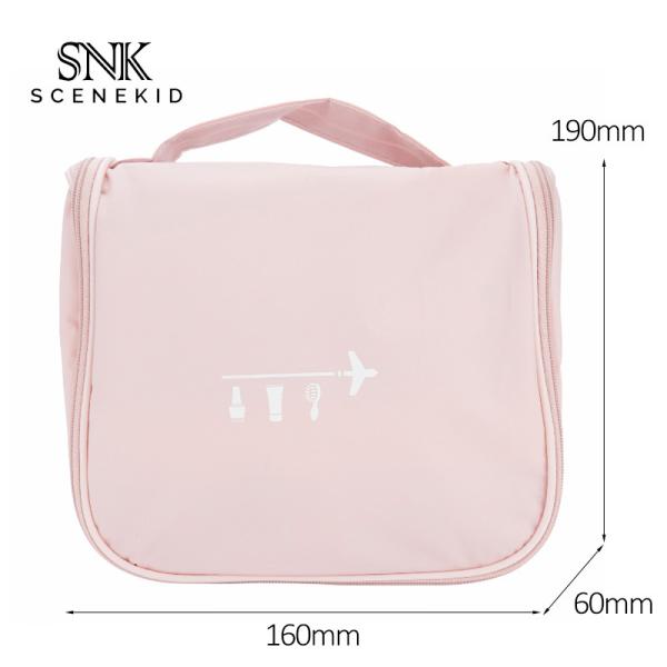 Large Capacity Grey Hanging Waterproof Tavel Wash Cosmetic Bursh Bag