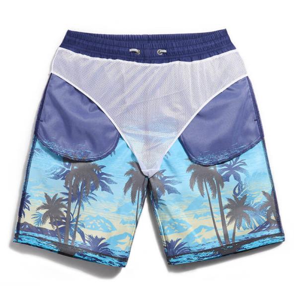 Fashion Pocket Quick Dry Breathable Swimwear Cargo Summer Surf Mens Beach Shorts