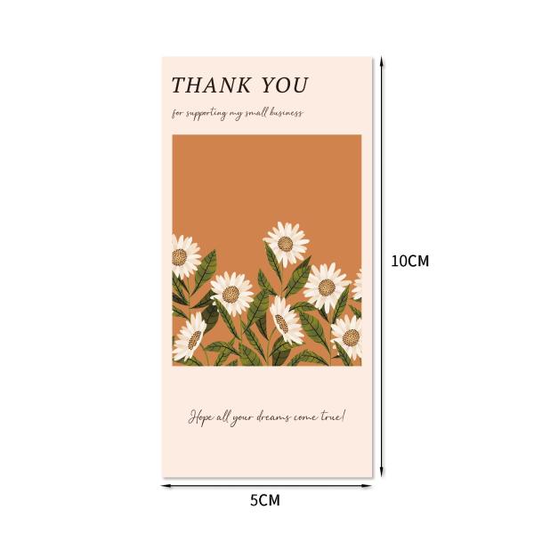 Thank You Self Adhesive Sticker Package Mailer Box Seal Label Sticker Custom Printing