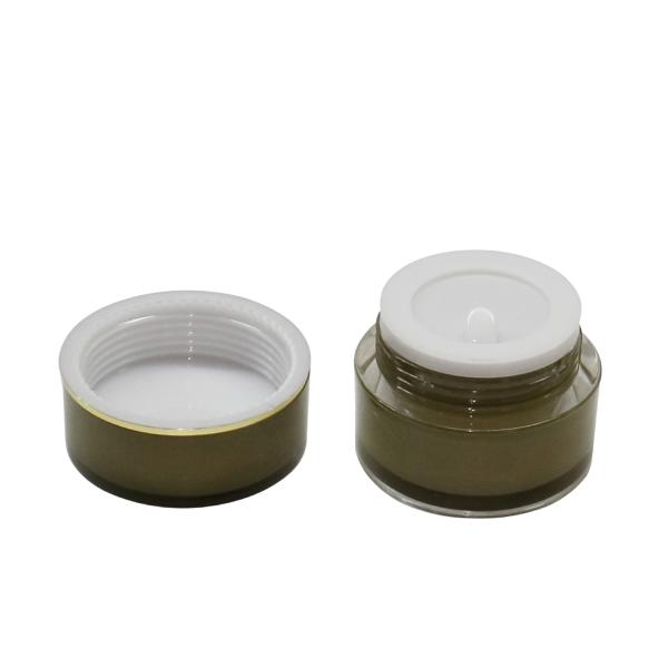 Customize Plastic Cosmetic Cream Jar 10g 20g 30g 50g Double Layer Acrylic Face Cream Jar