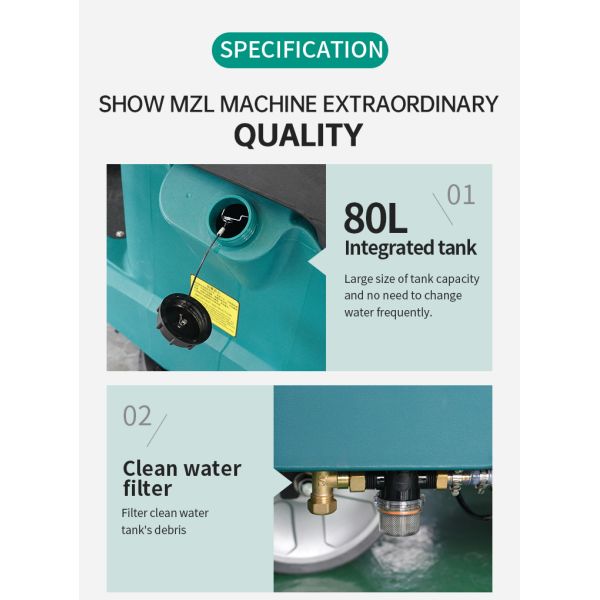 860mm Commercial Riding Automatic Floor Scrubbers Dryer Machine