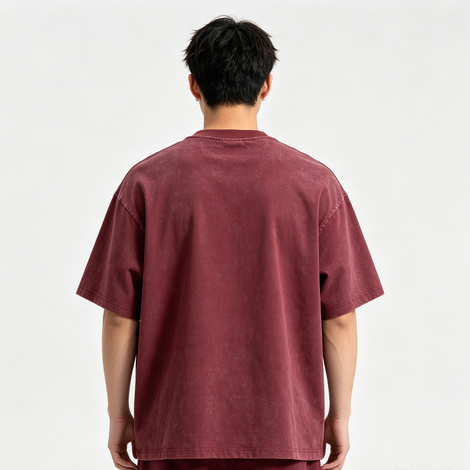 Oversized Custom Heavyweight T Shirt Crew Neck Vintage Wash Tee Blank For Teen Summer Custom Print