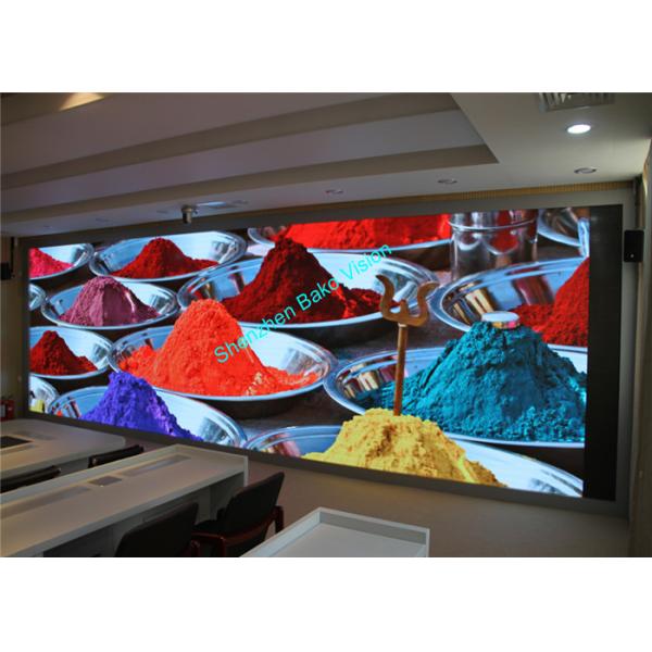 P3 P4 P5 P6 Indoor Led Fixed Screen , Led Video Wall Display High Contrast Ratio