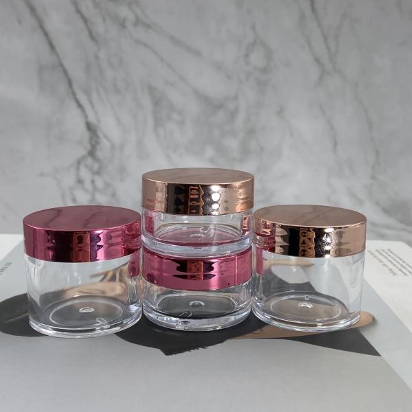 1oz Clear Frosted Cream Jars Cosmetic Packaging Empty Cosmetic Jars 20g 30g