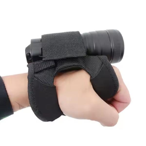 Black Canvas Hand Free 3mm Scuba Gloves Skin Friendly For Diving Equipment Torch