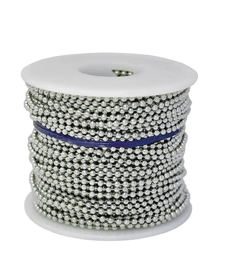 Stainless Steel Metal Ball Chain Necklace Bead Chain Roll