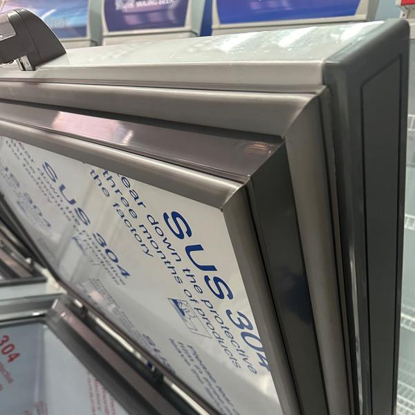 55c Ультра низкотемпературный однодверный нержавеющий сталь Внутренний 90 мм сверх толстый грудь энергосберегающий морозильник Dw-55W568