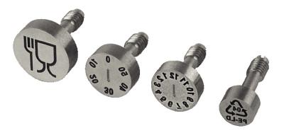 Inserções duráveis da data do molde do selo de data das peças do molde da precisão 51HRC de INOX 1,4034