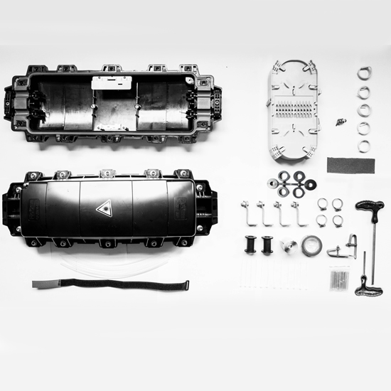 605 x 215 x 175mm Fiber Optic Closure , Fiber Optic Joint Enclosure For Telecom
