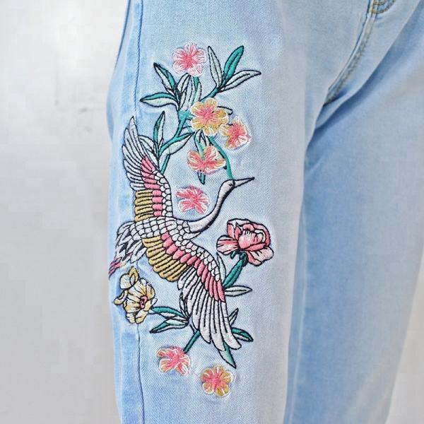 Skinny Fit Women Denim Skinny Jeans , Long Denim Pants For Young Ladies