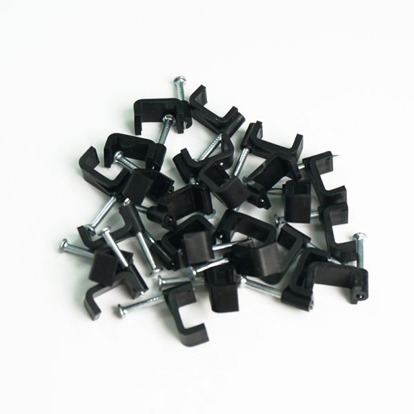 Hot Selling OEM ODM Electrical Wire Cable Clips Round Circle Type Plastic Cable Clips