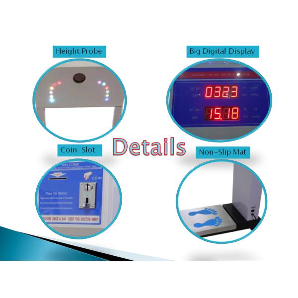 Bmi Analysis Digital Height And Weight Scale Coin Operated 1 Year Warranty