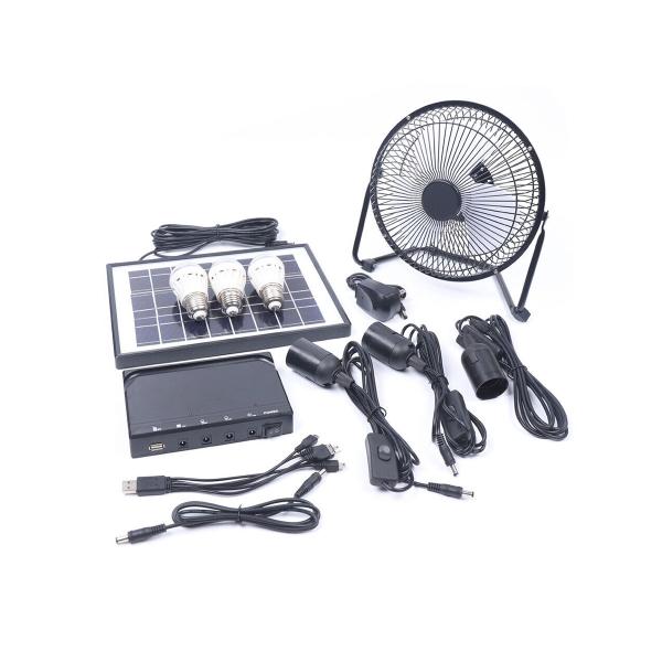 Solar Lighting System 12V LED Light 8 Fan Solar Panel For Home Outdoor Camping Solar Ceiling Fan With Solar Panel